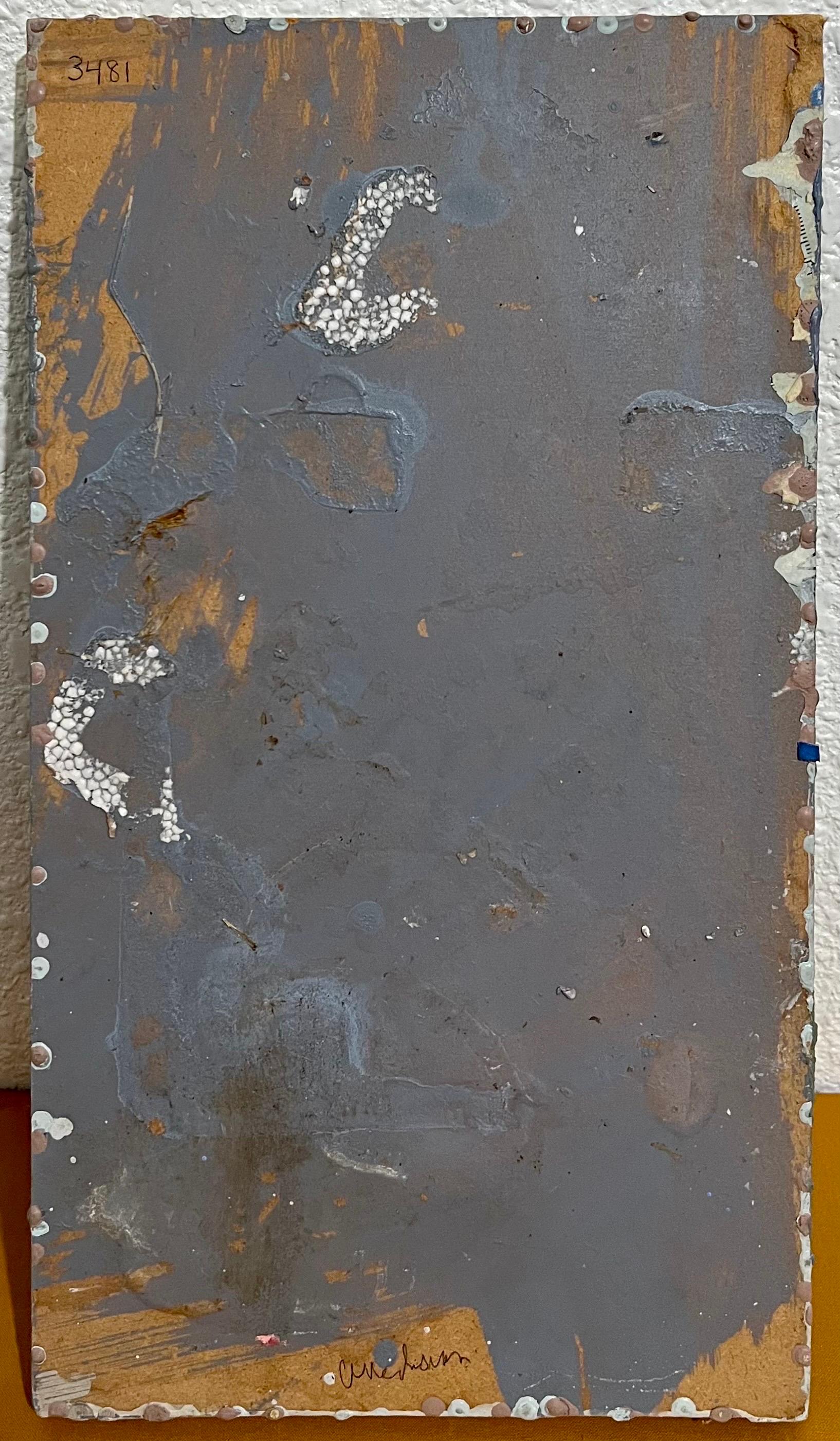 Mod Abstract Expressionist Modernist Oil Painting Edward Avedisian Color Forms For Sale 2