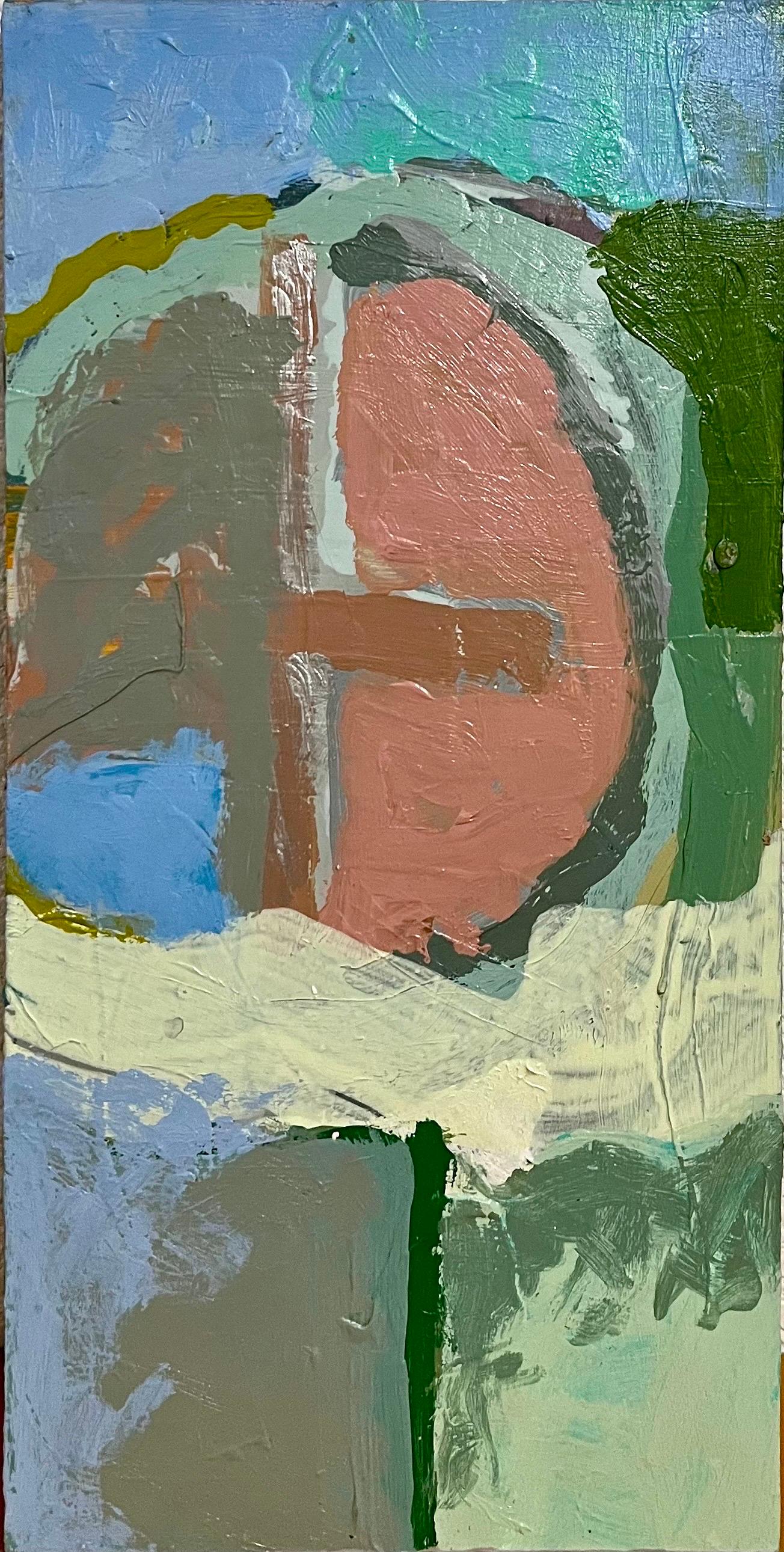 Peinture à l'huile expressionniste abstraite et moderniste moderne, cercles de couleur d'Edward Avedisian