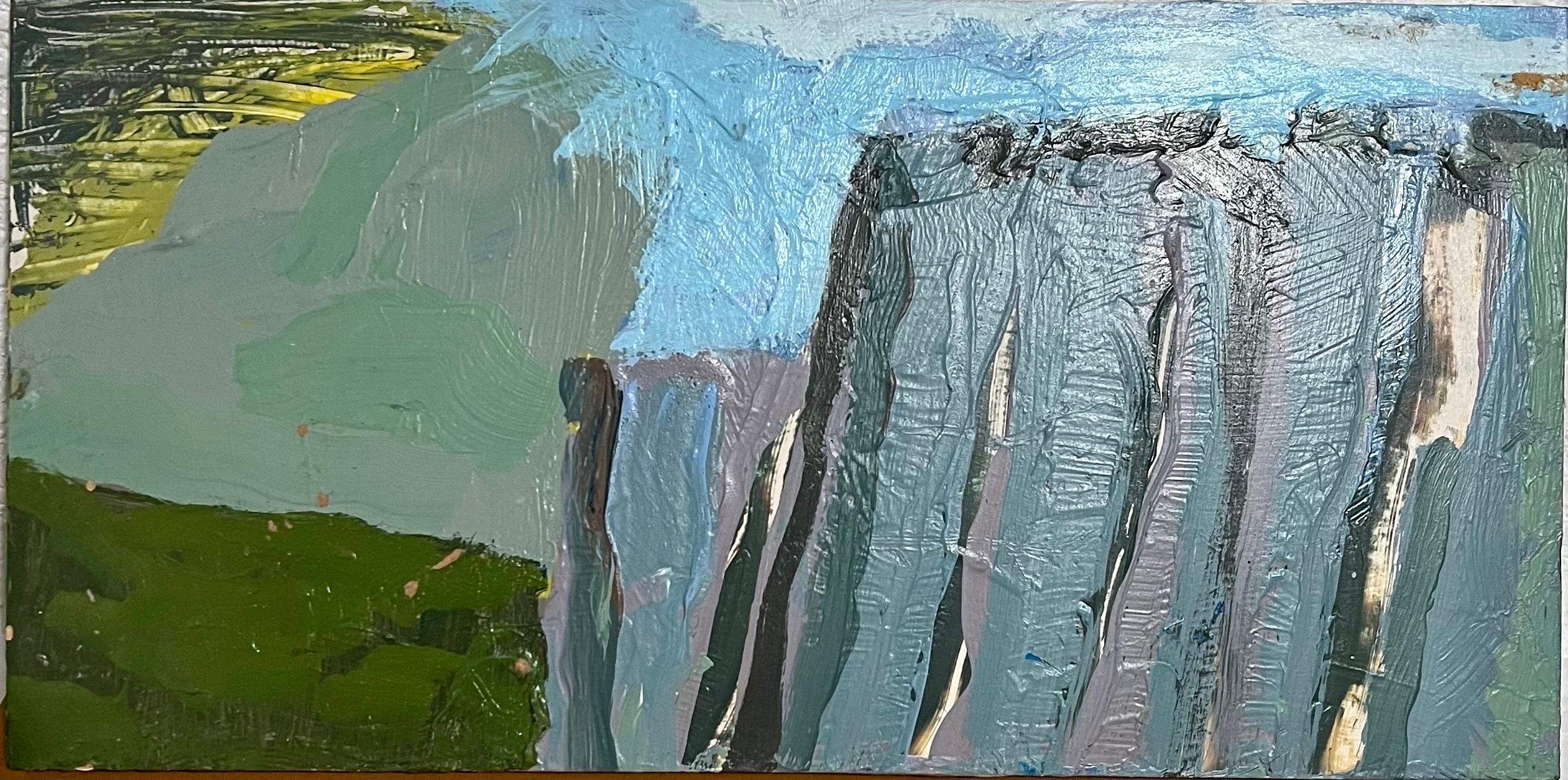 Mod Pittura ad olio espressionista astratta modernista Edward Avedisian Forme di colore