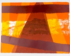 Mod Expresionismo Abstracto Modernista Litografía Edward Avedisian Color Field Art