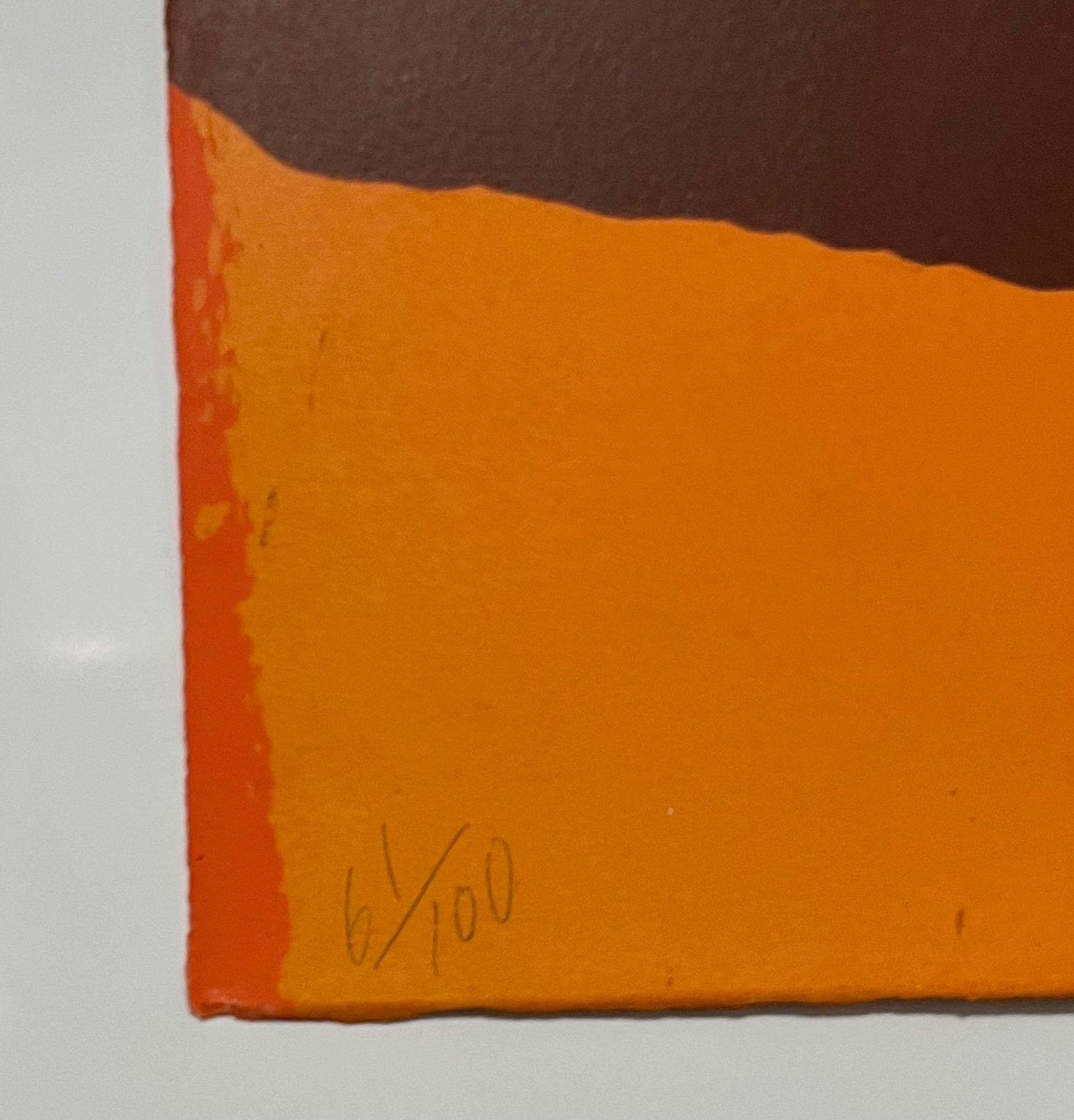 Mod Abstrakter Expressionist Modernist Lithographie Edward Avedisian Farbfeldkunst im Angebot 3