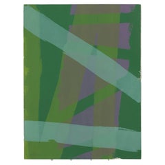 Edward Avedisian (1936-2007): Green Gold Lithograph on Woven Paper ~ Signed