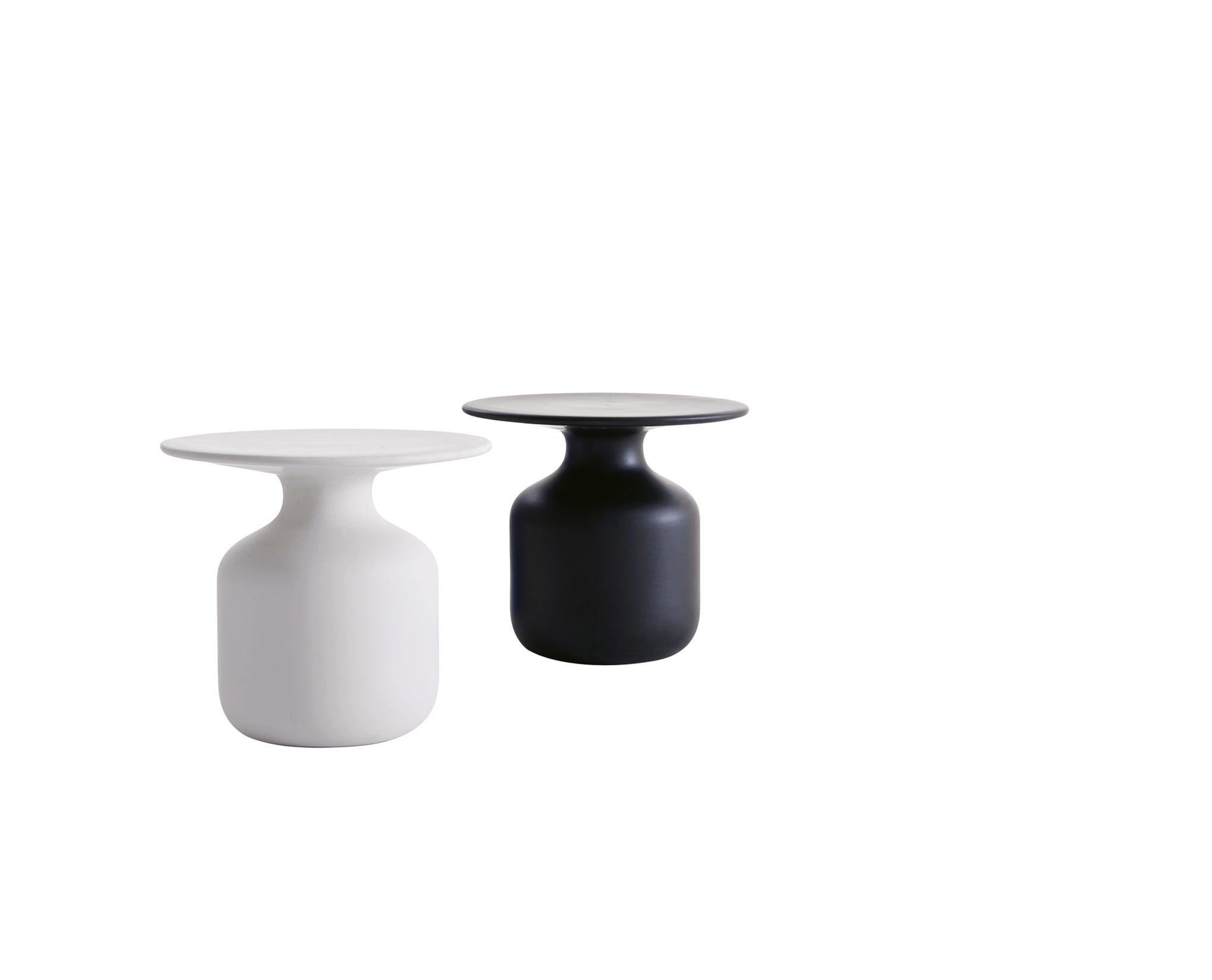 Modern Edward Barber and Jay Osgerby Mini Bottle Table in White Ceramic for Cappellini For Sale