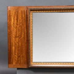 Edward Barnsley. An exceptional Arts & Crafts handmade walnut landscape mirror