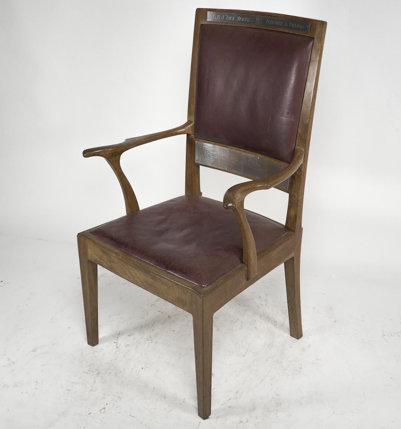 Arts and Crafts Edward Barnsley. Commissioned by G H J Morris An Arts & Crafts Cotswold armchair For Sale