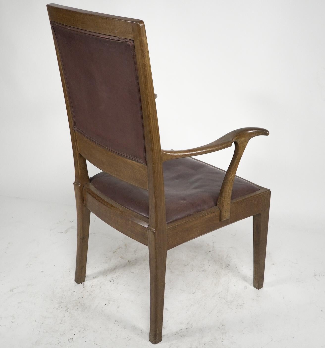 Edward Barnsley. Commissioned by G H J Morris An Arts & Crafts Cotswold armchair For Sale 12
