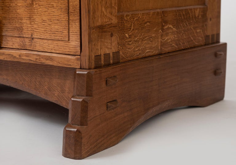Edward Barnsley Oak Chest of Drawers, England, circa 1920 For Sale at