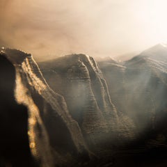 Mount Watkins Sonnenuntergang Nr. 1 (mit 3D-gedruckter Landschaft)