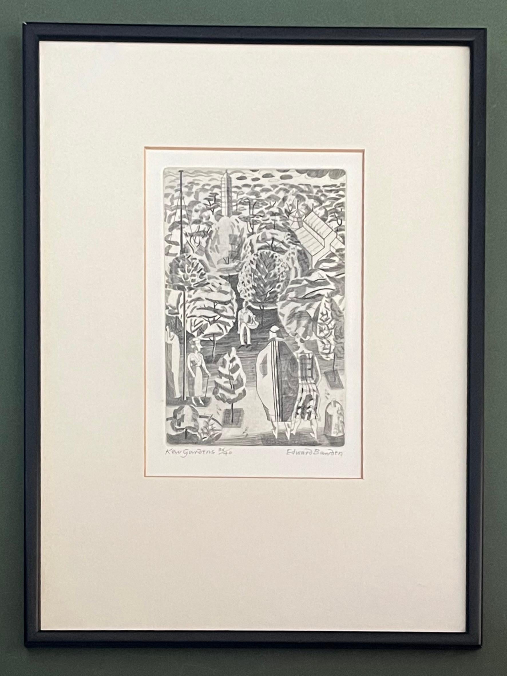 Edward Bawden, arte Modern British, Jardines de Kew en venta 1