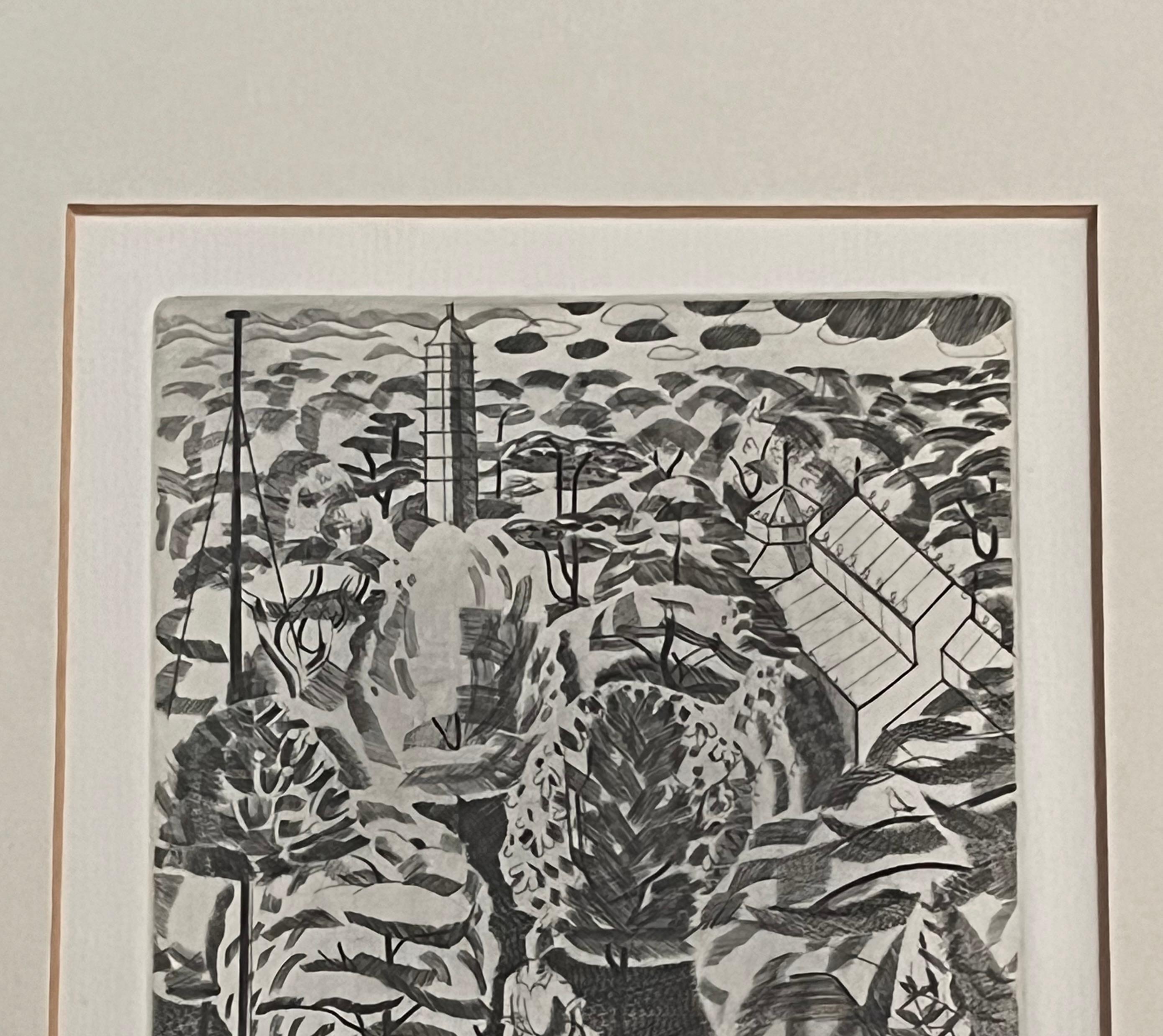 Edward Bawden, arte Modern British, Jardines de Kew en venta 5