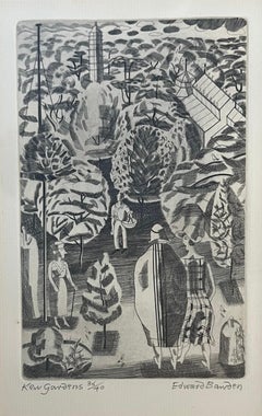 Edward Bawden, arte Modern British, Jardines de Kew
