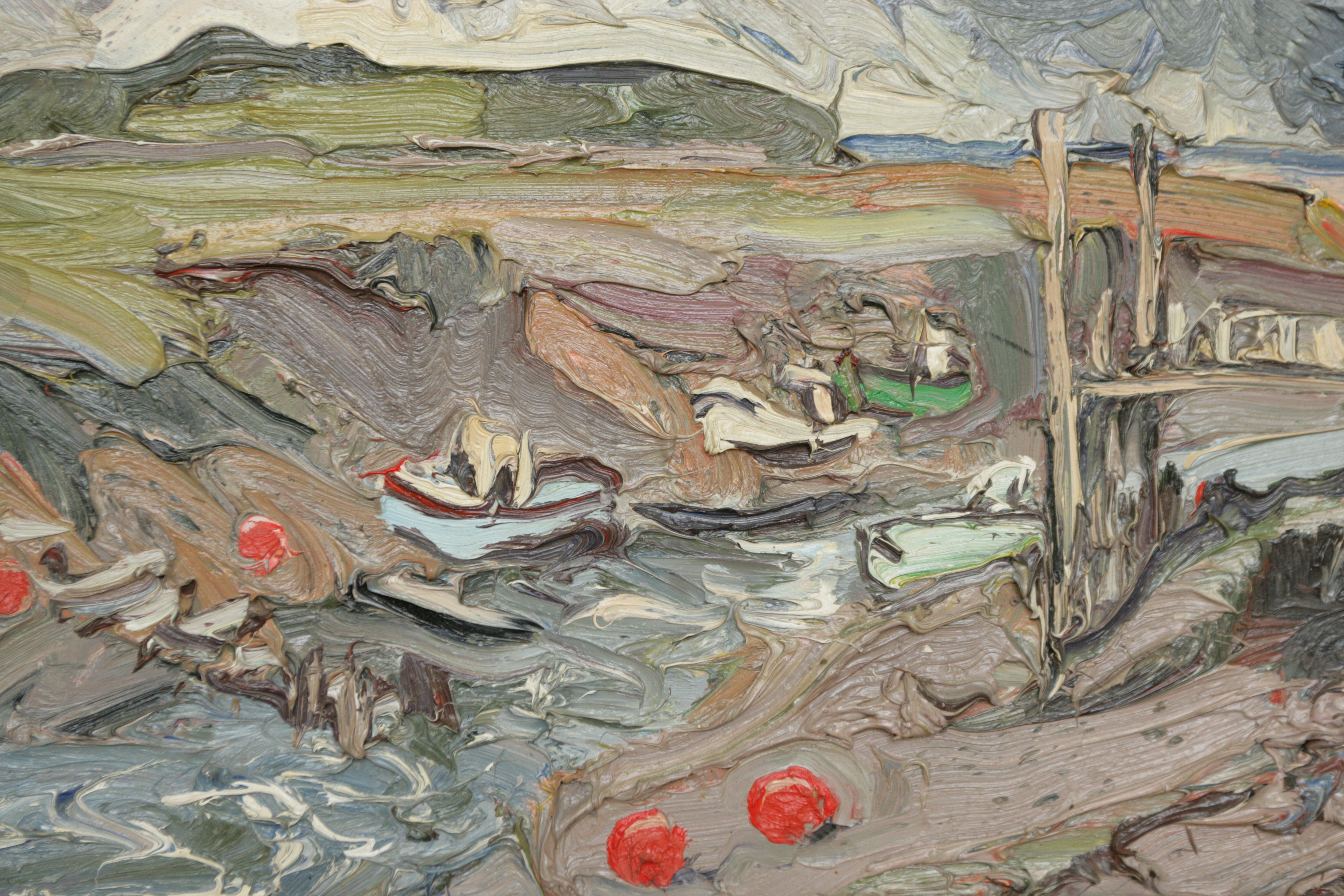 ESTUARY near BREAN down SOMERSET Edward Beale contempary English artist For Sale 10