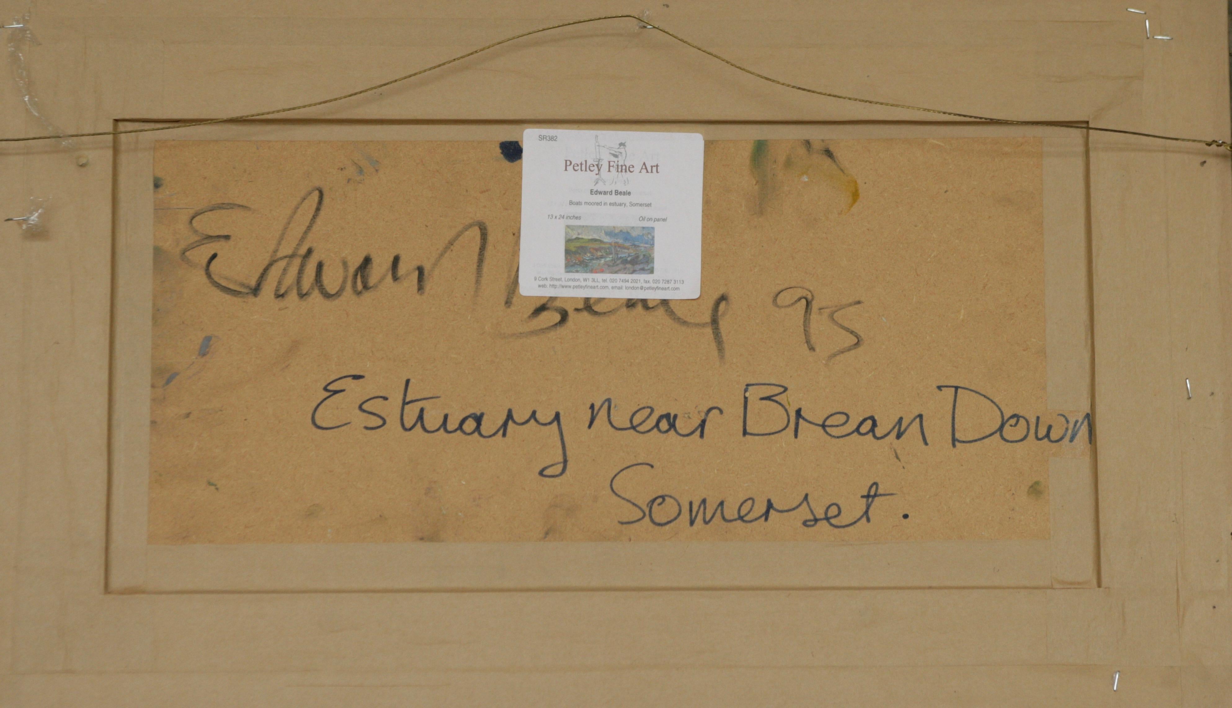 ESTUARY near BREAN down SOMERSET Edward Beale contempary English artist For Sale 14