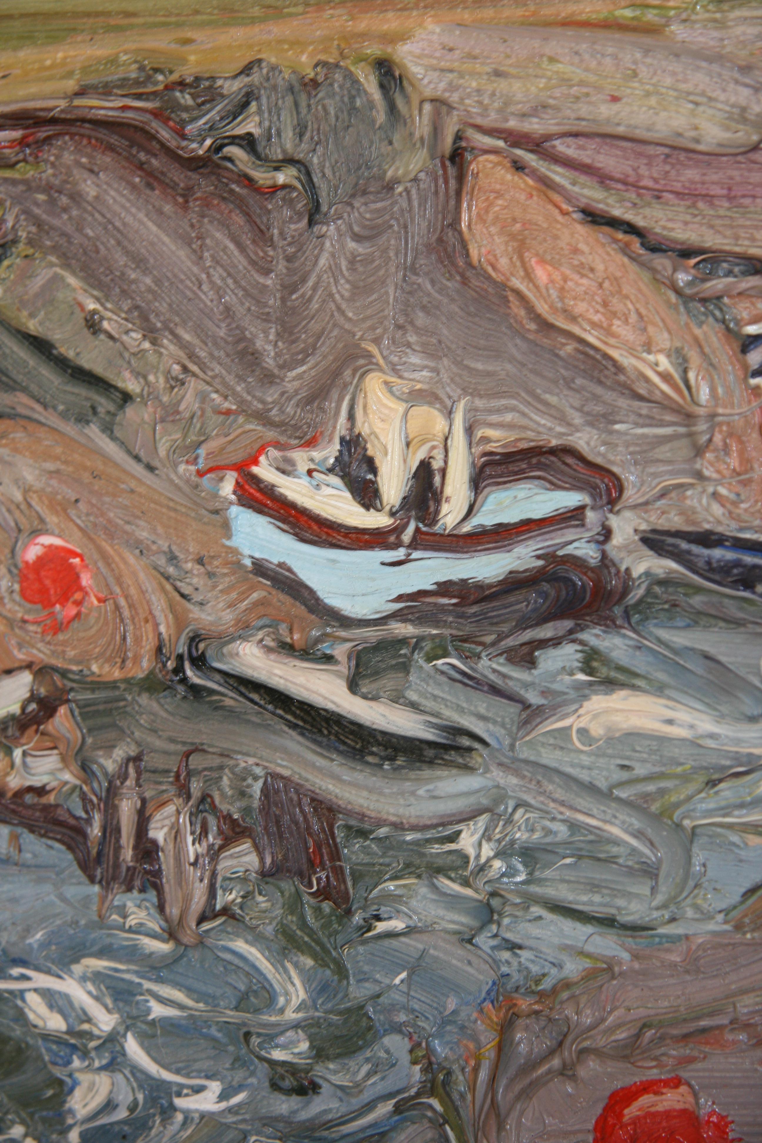 ESTUARY near BREAN down SOMERSET Edward Beale contempary English artist For Sale 4