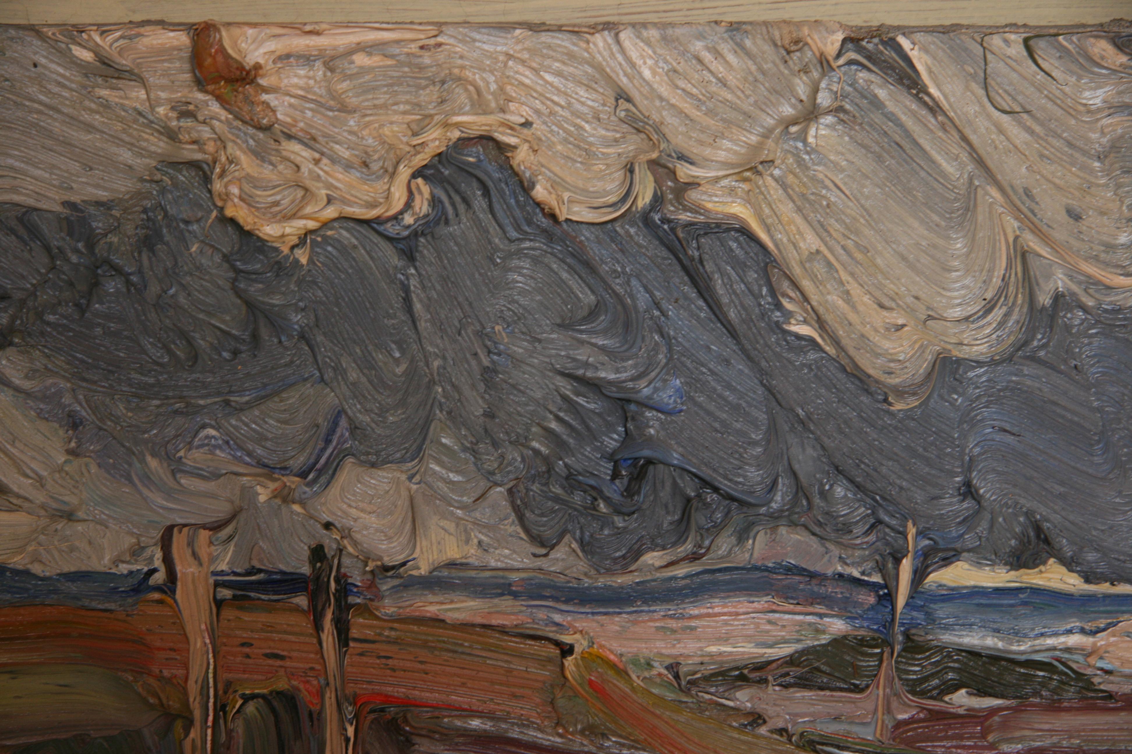 ESTUARY near BREAN down SOMERSET Edward Beale contempary English artist For Sale 6