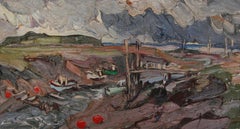 ESTUARY near BREAN down SOMERSET Edward Beale contempary English artist
