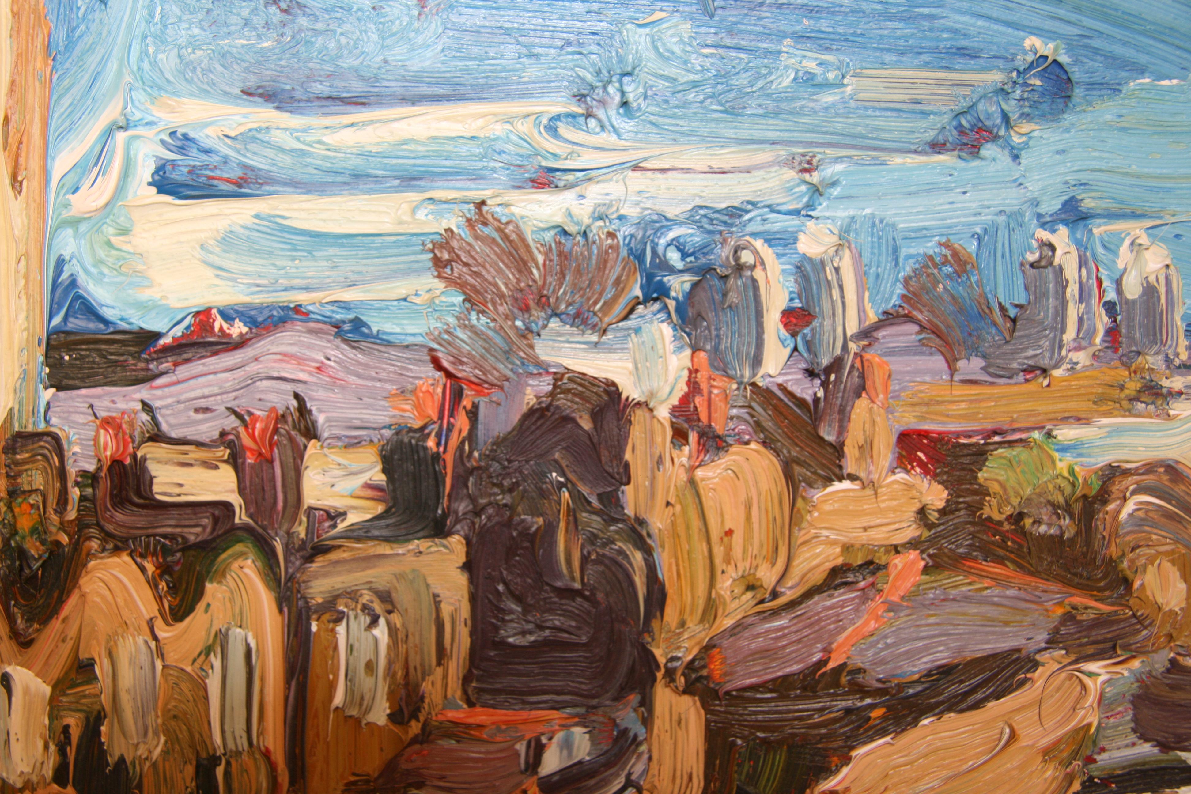 Les tours de Londres au soleil - Marron Landscape Painting par Edward Beale