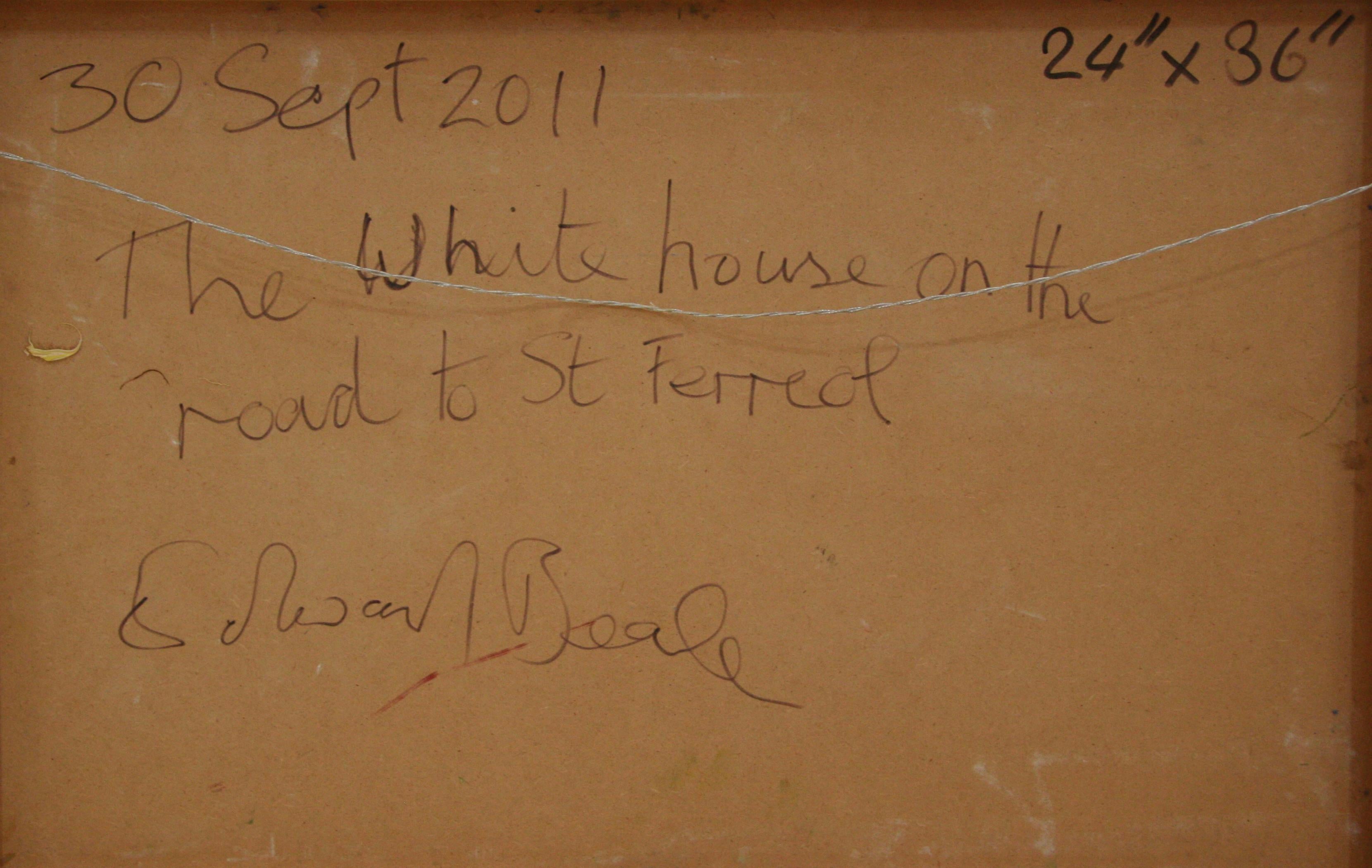 THE WHITE HOUSE sur la route vers SAINT FERREOL. EDWARD BEALE Contemporain britannique   en vente 9