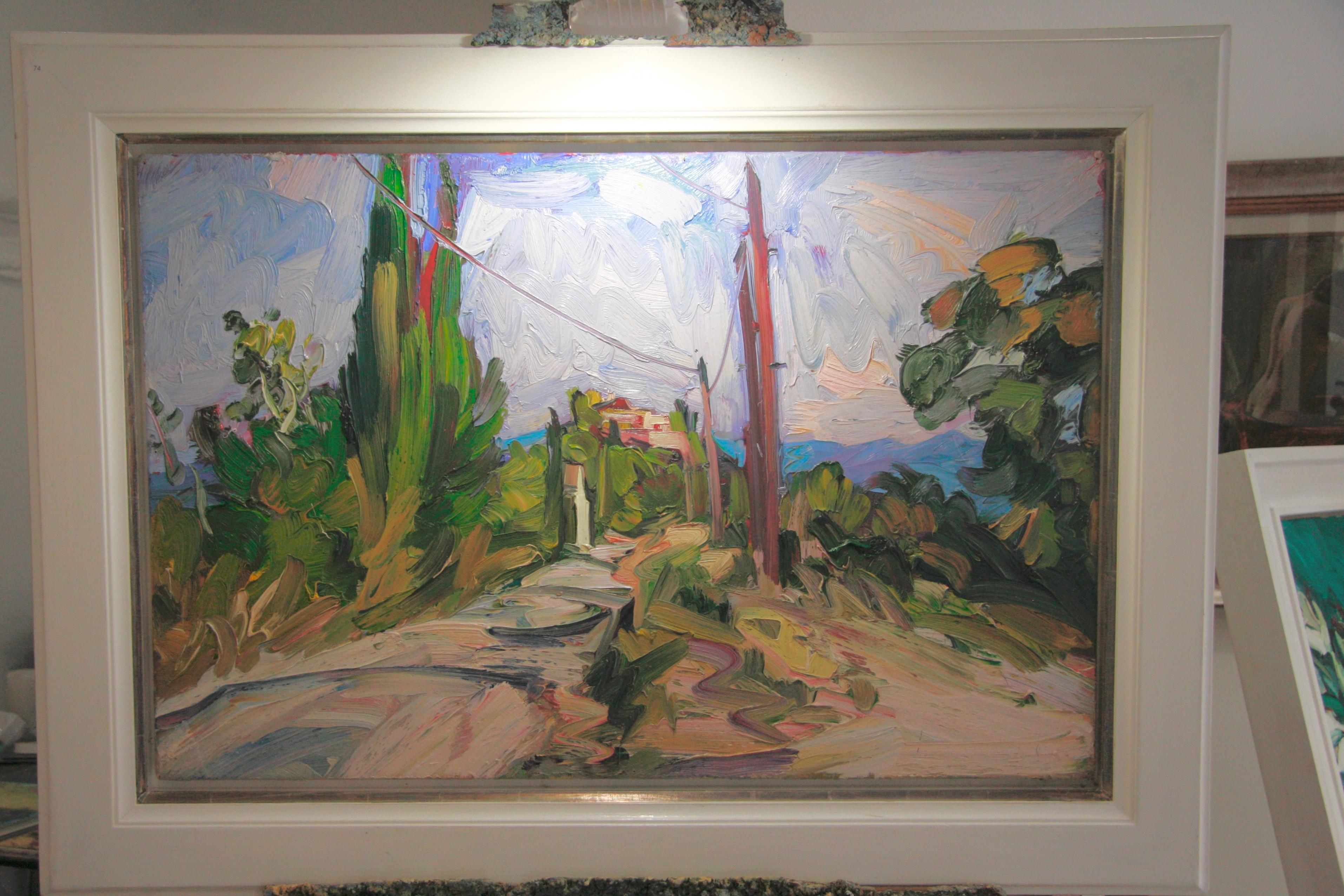 THE WHITE HOUSE on the road toSAINT FERREOL. EDWARD BEALE British contemporary   For Sale 4
