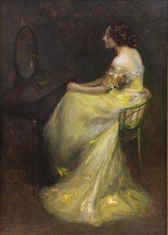 Edward Bell, The Mirror, Oil on Board