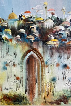 Landschaft, Ölgemälde, Israeliische Schule, Jerusalem, Israel, von Edward Ben Avram