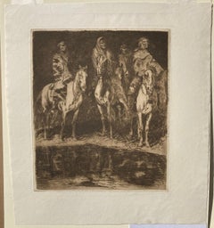 Navajos At The Water Hole