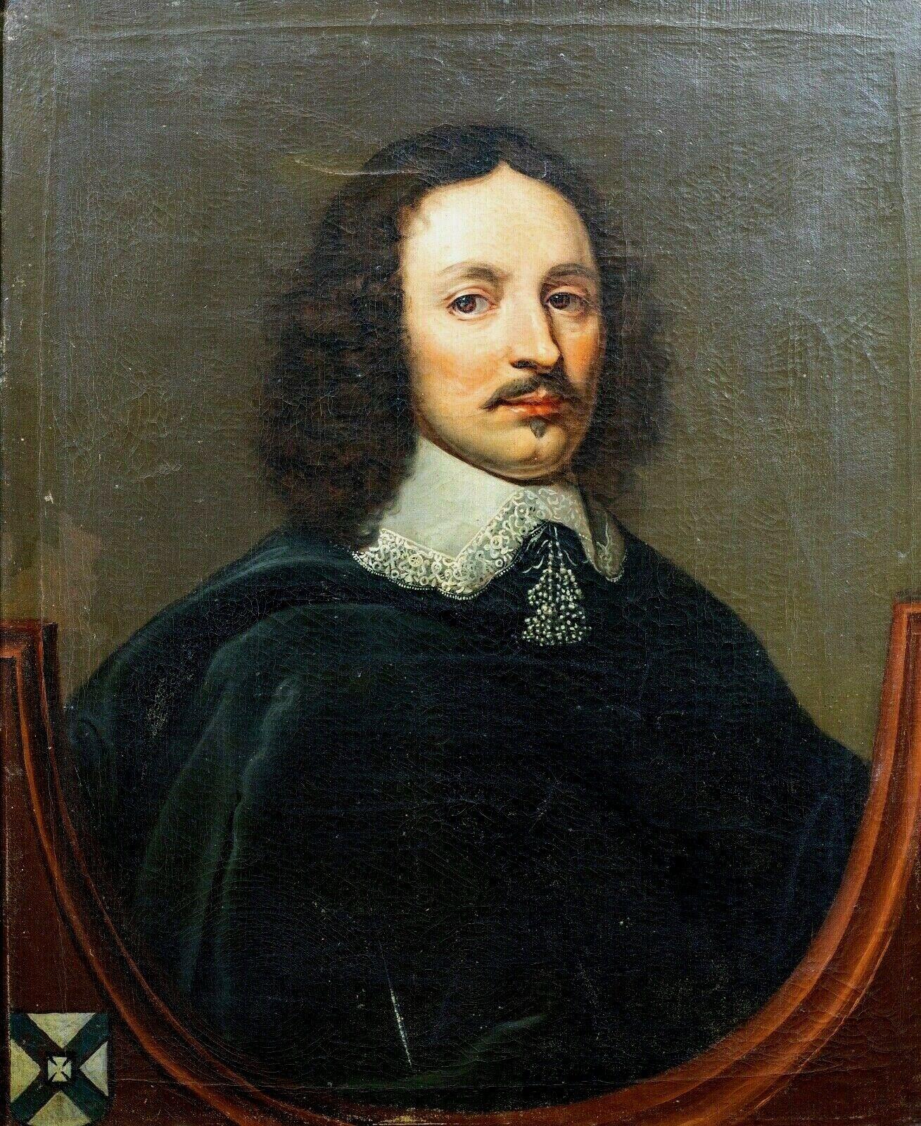 Portrait Of William Yorke (1609-1666), 17th Century - Painting by Edward Bower