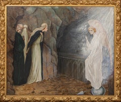 The Angel At The Tomb Of Christ, 19e siècle Inscrit à EDWARD BURNE-JONES