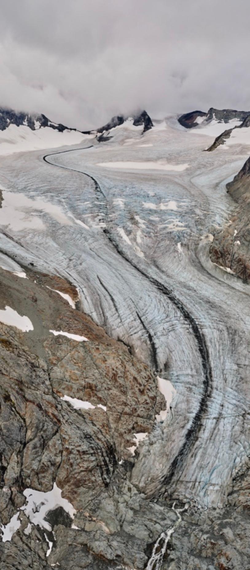 Montañas de la Costa nº 17, Glaciar en retroceso, Columbia Británica, Canadá en venta 1