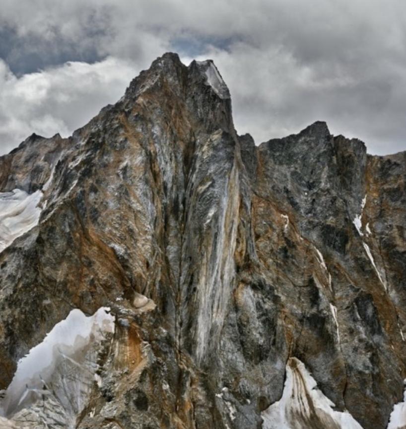Coast Mountains #19, British Columbia, Canada - Gray Color Photograph by Edward Burtynsky