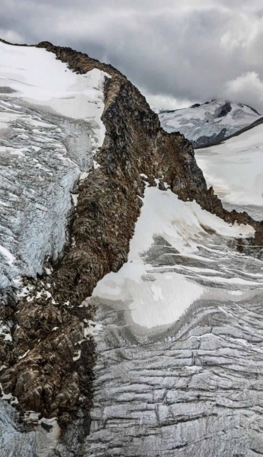 Coast Mountains #22, Glacier with Firn Snow, British Columbia, Canada For Sale 1