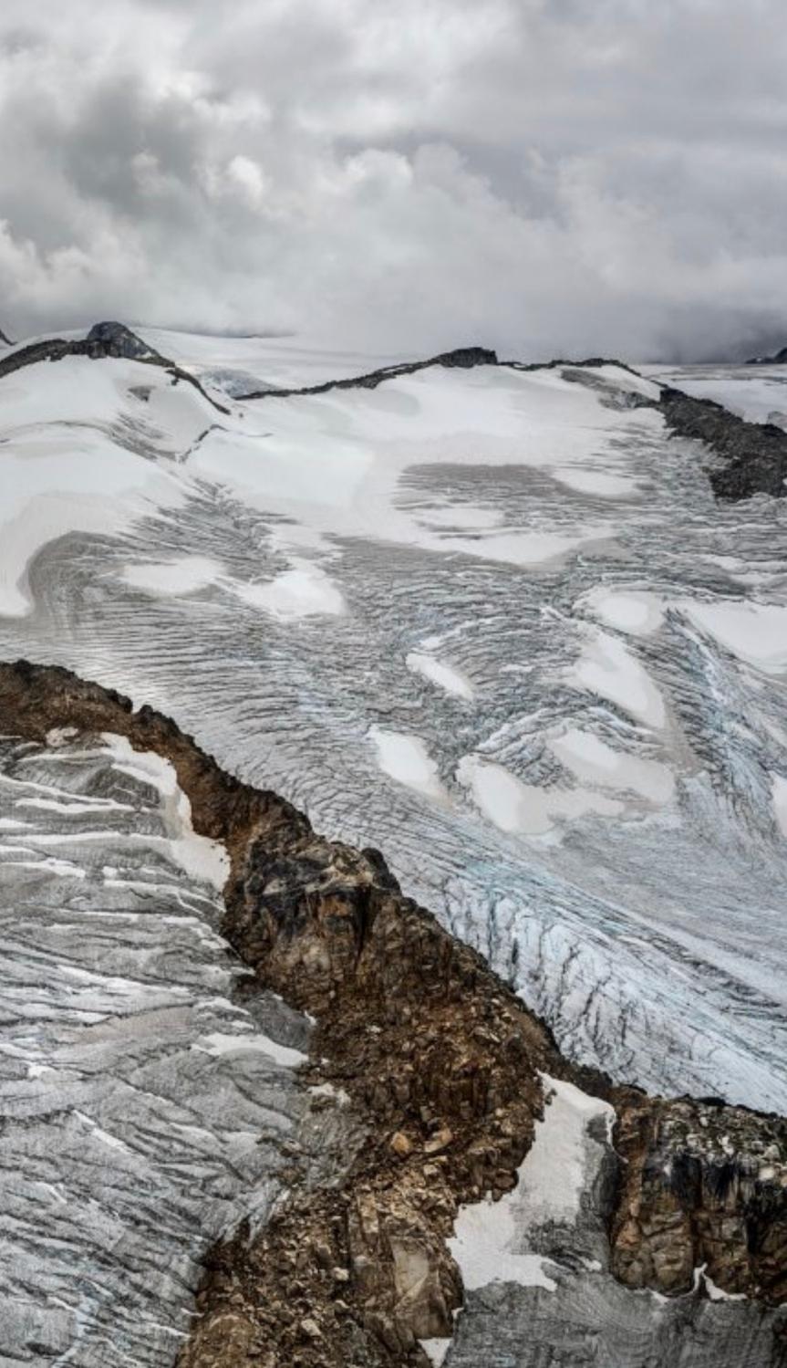 Coast Mountains #22, Glacier with Firn Snow, British Columbia, Canada For Sale 2
