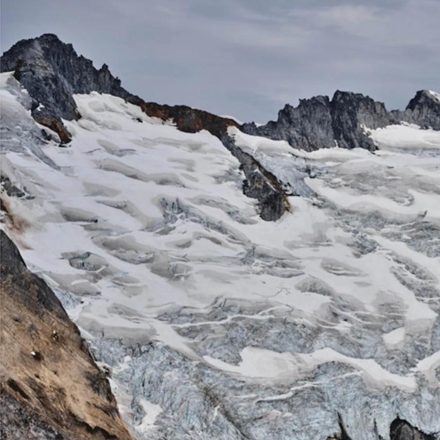 Coast Mountains #9, Firn Snow, British Columbia, Canada - Photograph by Edward Burtynsky