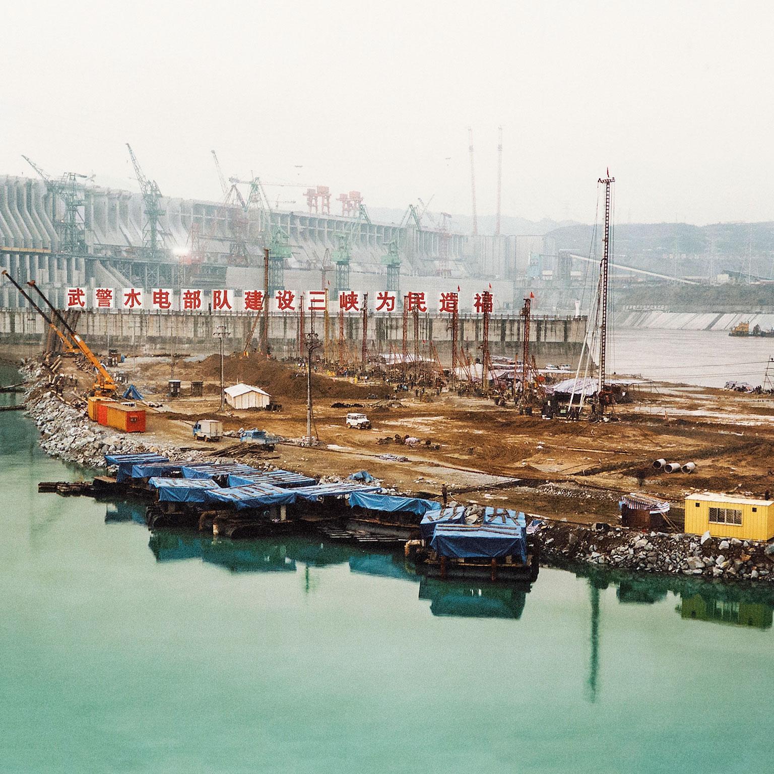 Dam #1, Yengtze River, China - Contemporary Photograph by Edward Burtynsky
