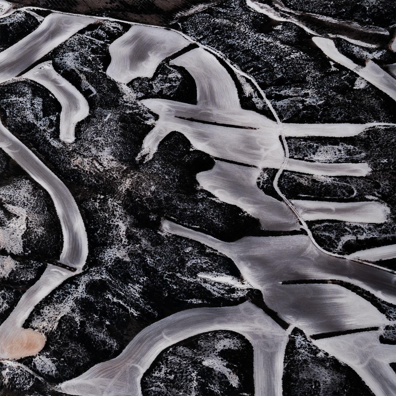 Agricoltura a secco #25, Contea di Monegros, Aragona, Spagna, 2010 - Abstract Photograph Grigio di Edward Burtynsky