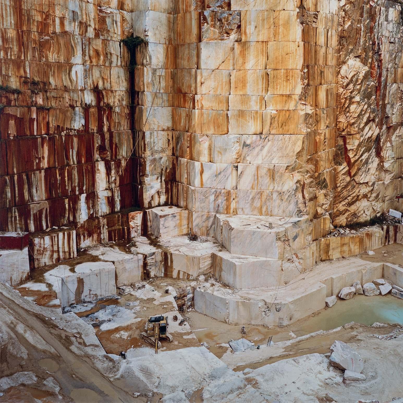 Iberia Quarries #2, Bencatel, Portugal, 2006 - Gray Abstract Photograph by Edward Burtynsky