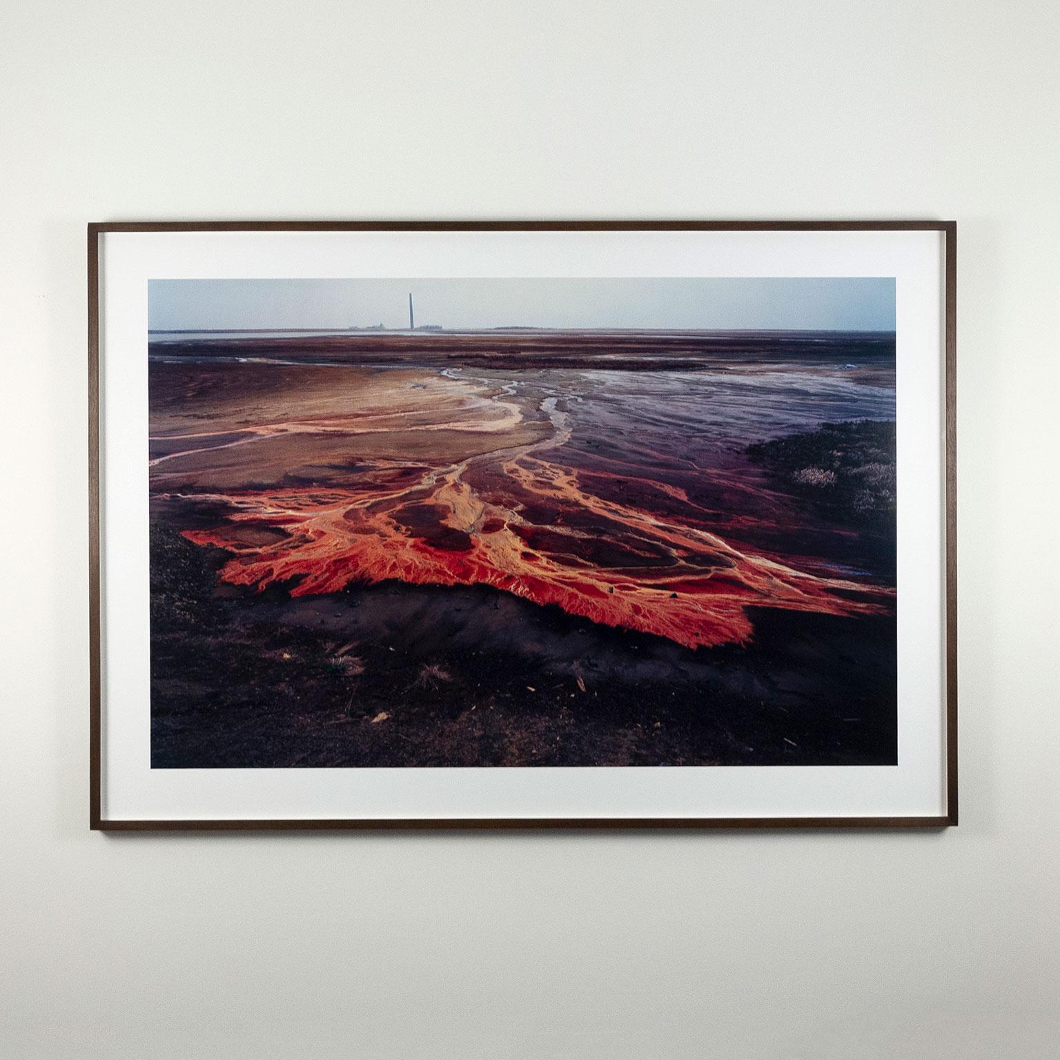 Edward Burtynsky Landscape Photograph - Nickel Tailings #32 Sudbury, Ontario