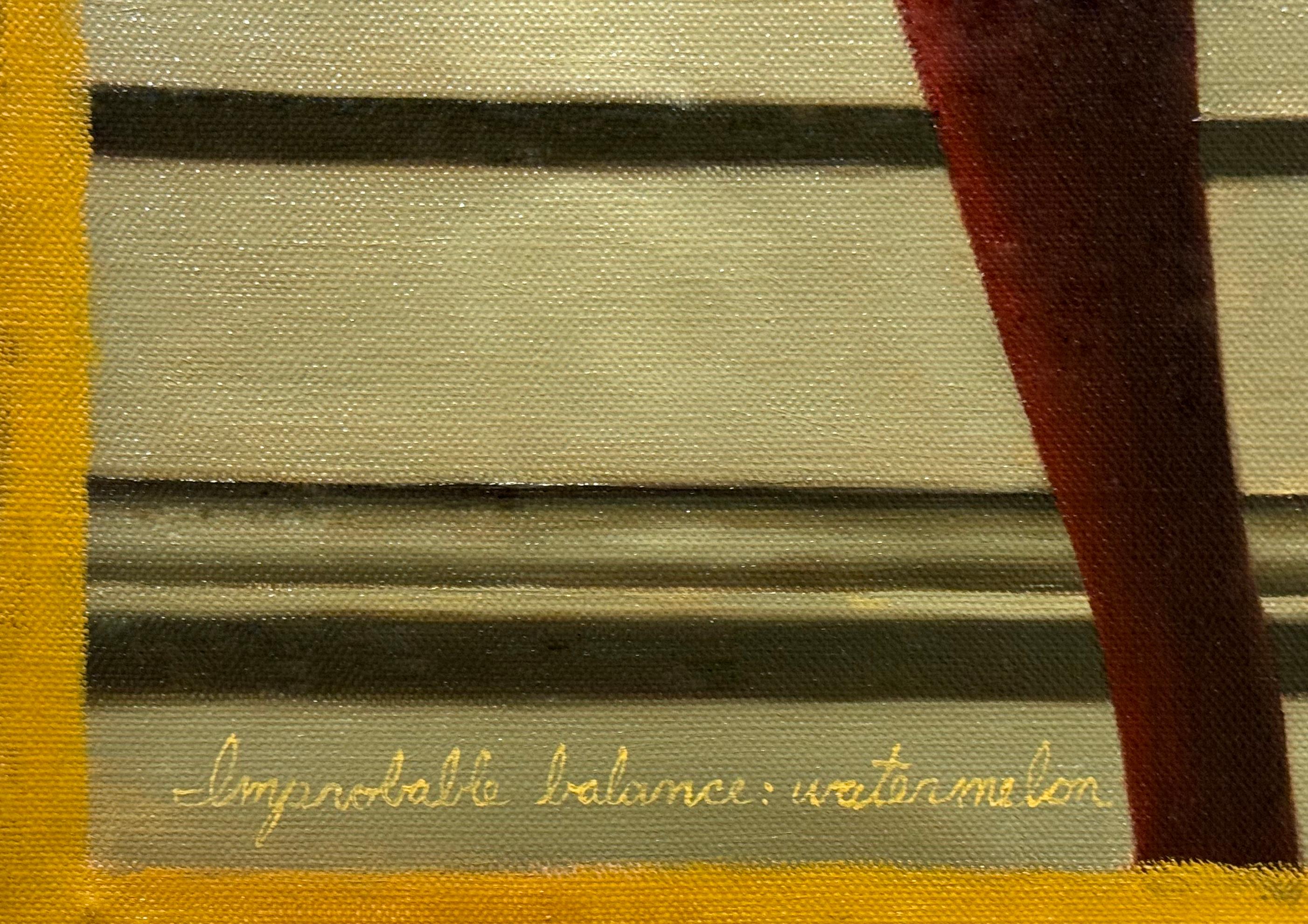 IMPROBABLE BALANCE: WATERMELON - Still Life / Trompe L'œil / Fruit For Sale 3