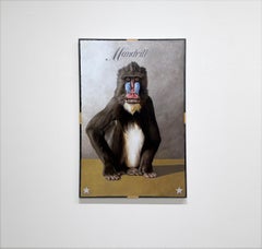 MANDRILL, STARS - Realism, Animal, Monkey