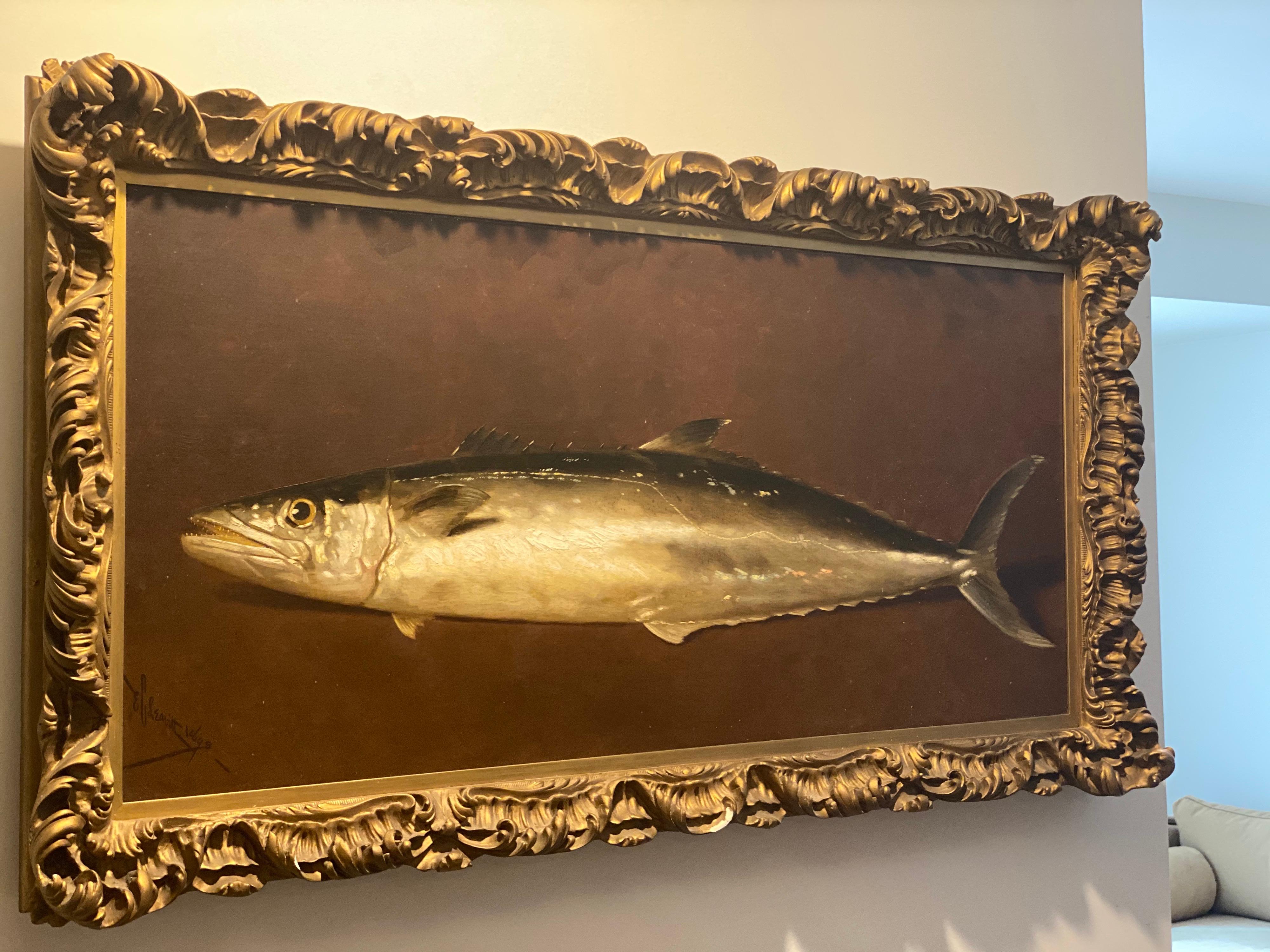 Edward Chalmers Leavitt, Mackerel Fish Still Life Painting For Sale 9