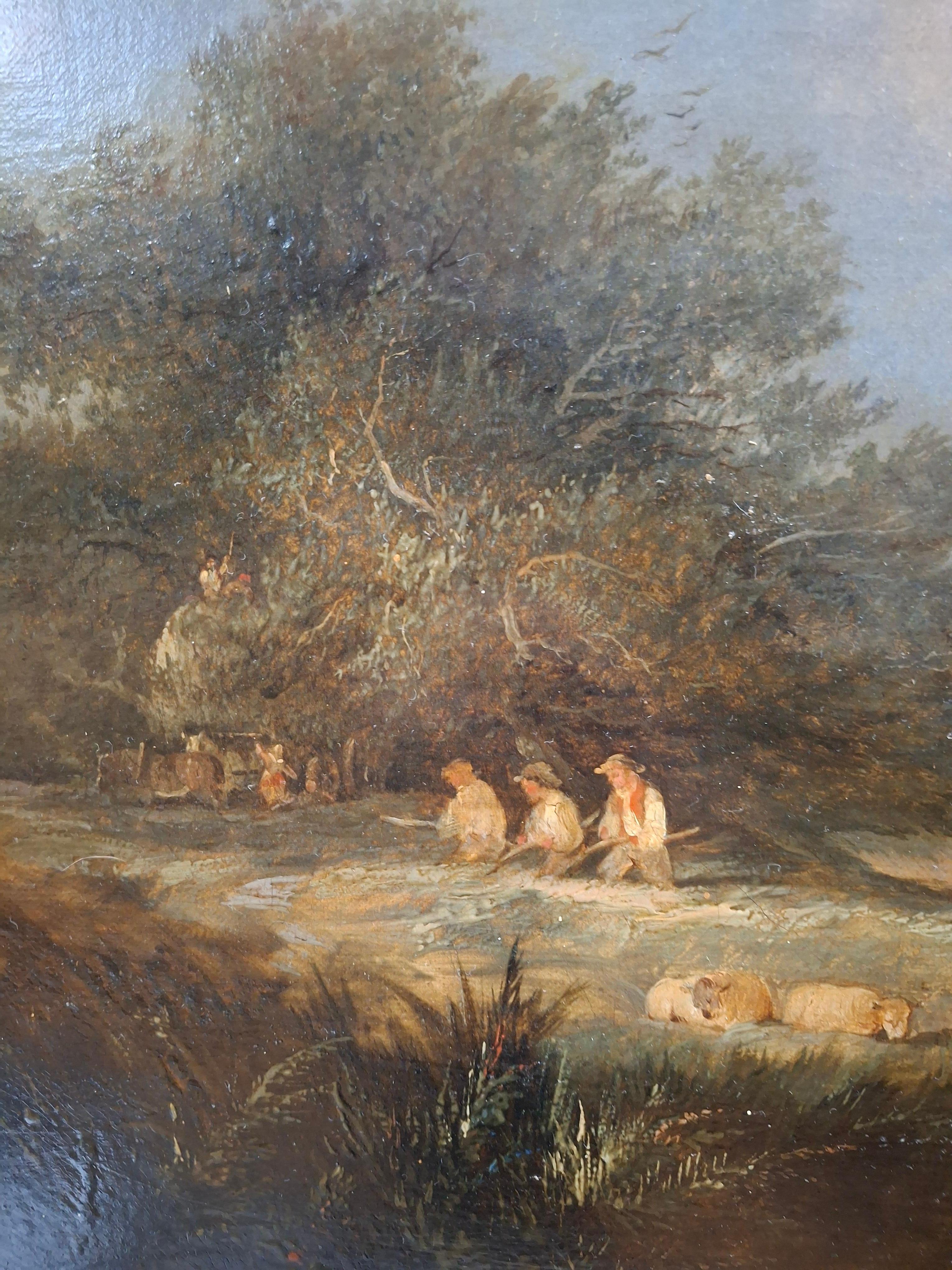 Bellissimo dipinto di paesaggio di Edward Charles Williams (1807-1881, inglese)
Olio su tela
Nessuna firma visibile 

Tela: 17