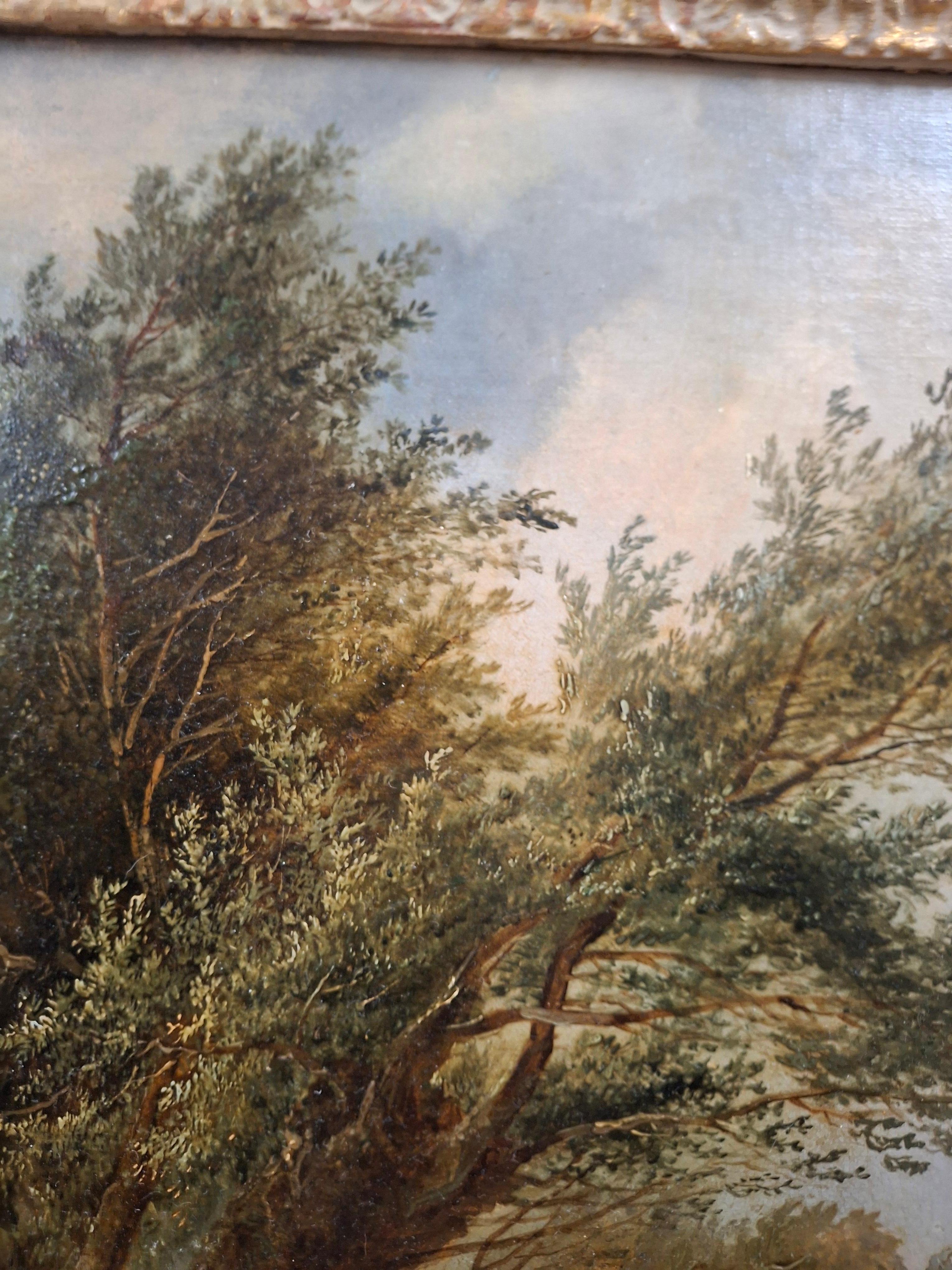 Paesaggio inglese del XIX secolo con figure in vendita 2