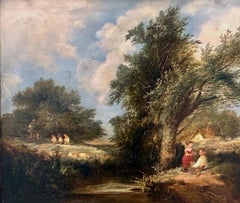 Una escena campestre inglesa del siglo XIX