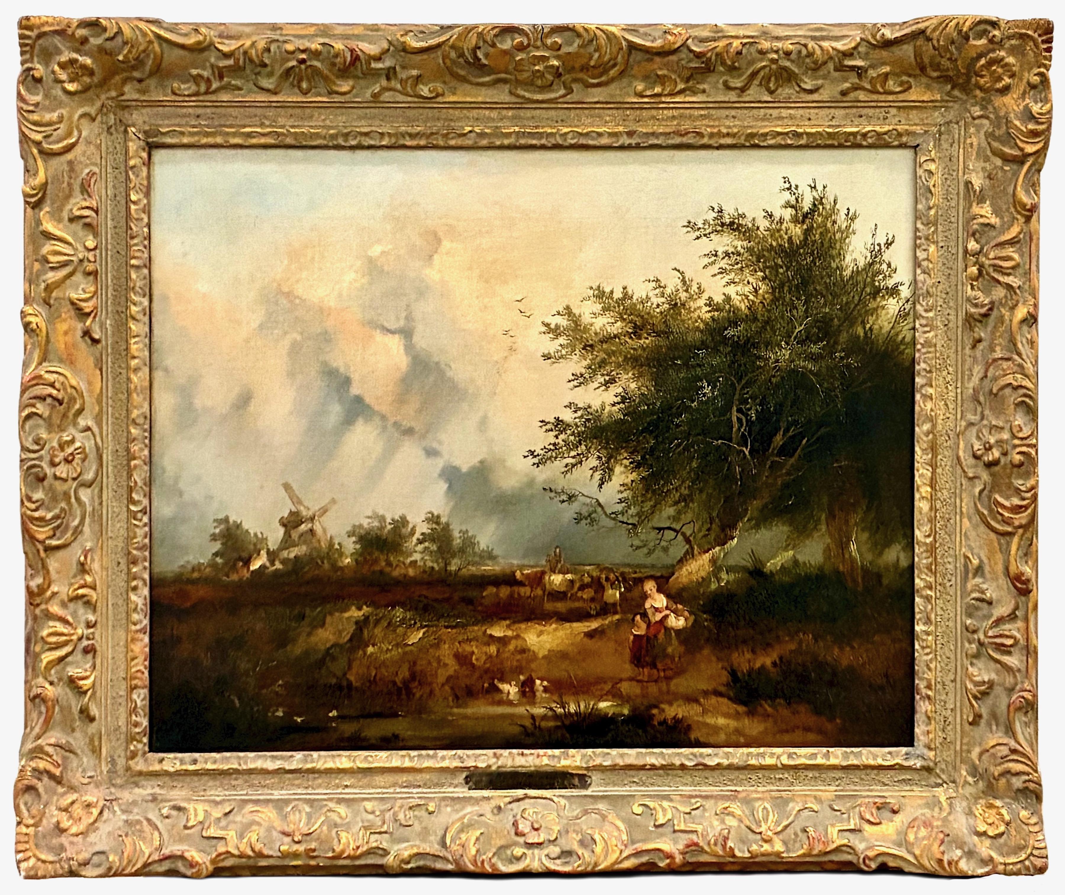 "Near Norwich" a 19th-Century English Country Scene