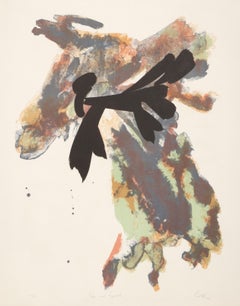 Sign and Symbol, Abstract Expressionist Screenprint by Edward Colker