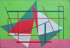 American Modernist Oil Painting by Edward Corbett dated 1946