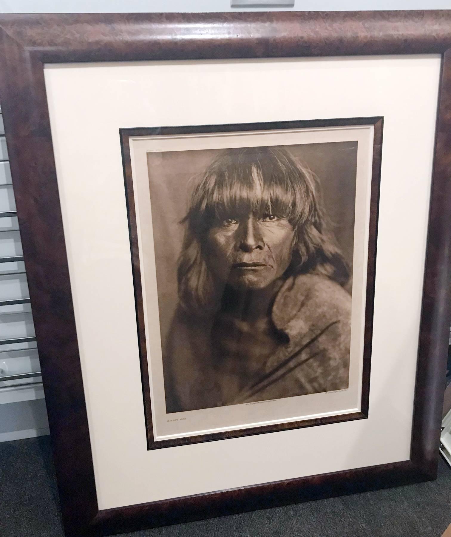 A Hopi Man - Photograph by Edward Curtis
