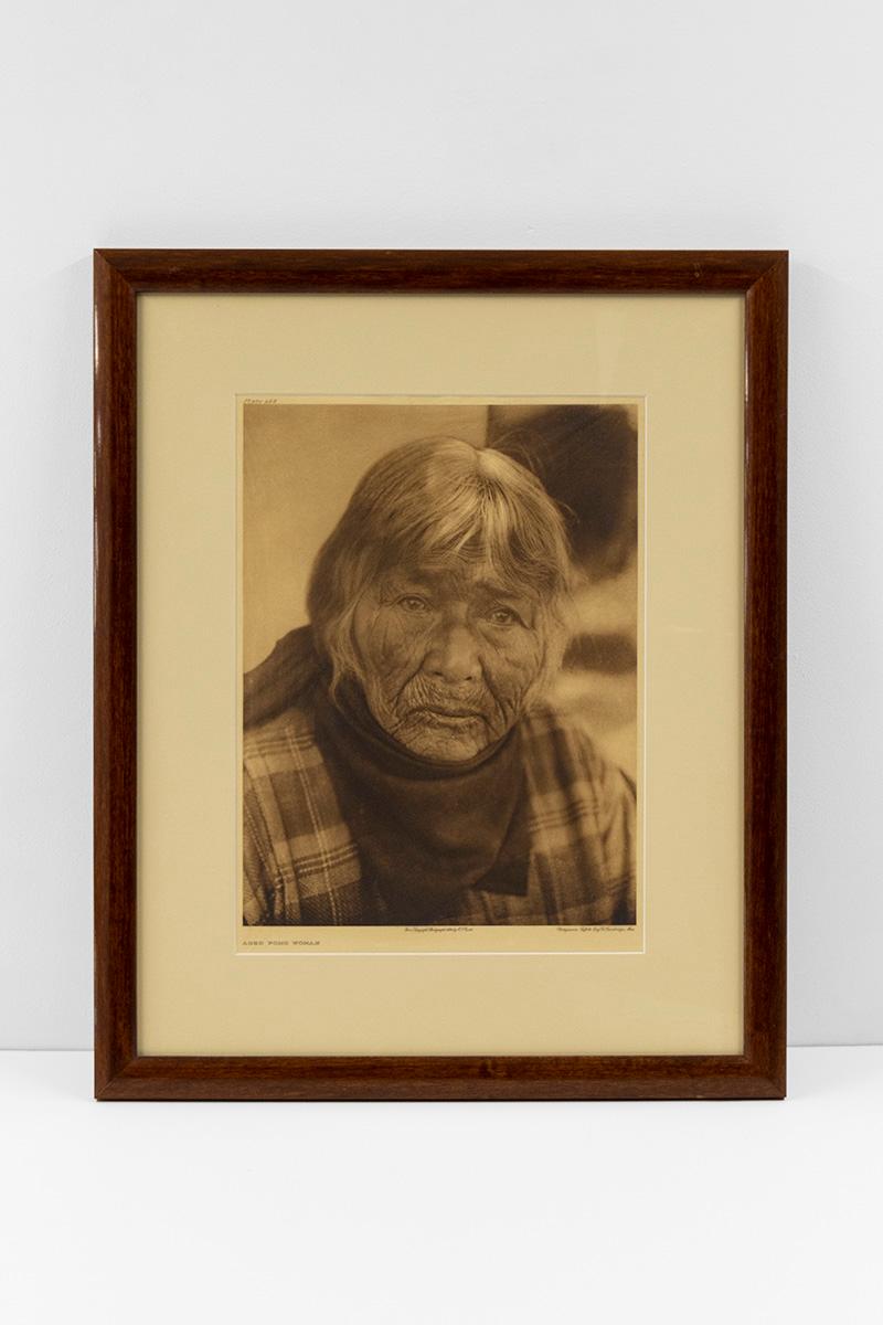 Aged Pomo Woman [Plate 488] - Photograph by Edward Curtis