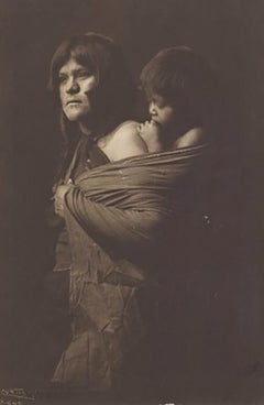 Edward Curtis, A Hopi Mother, Plate 403, Photogravure on Holland van Gelder