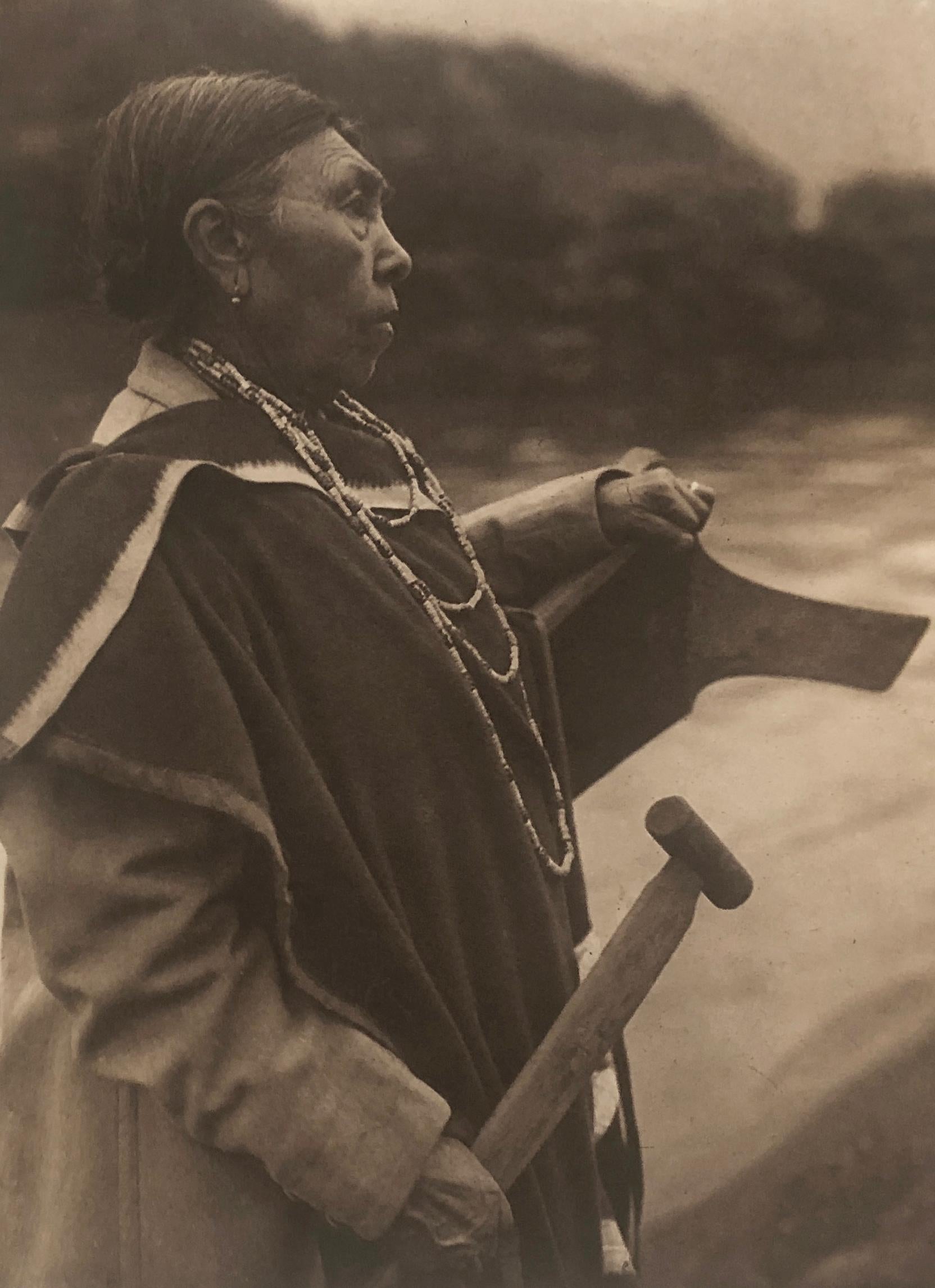 Edward Curtis, Kamagwaih Cascade, 1910, copper plate and matching photogravure For Sale 4
